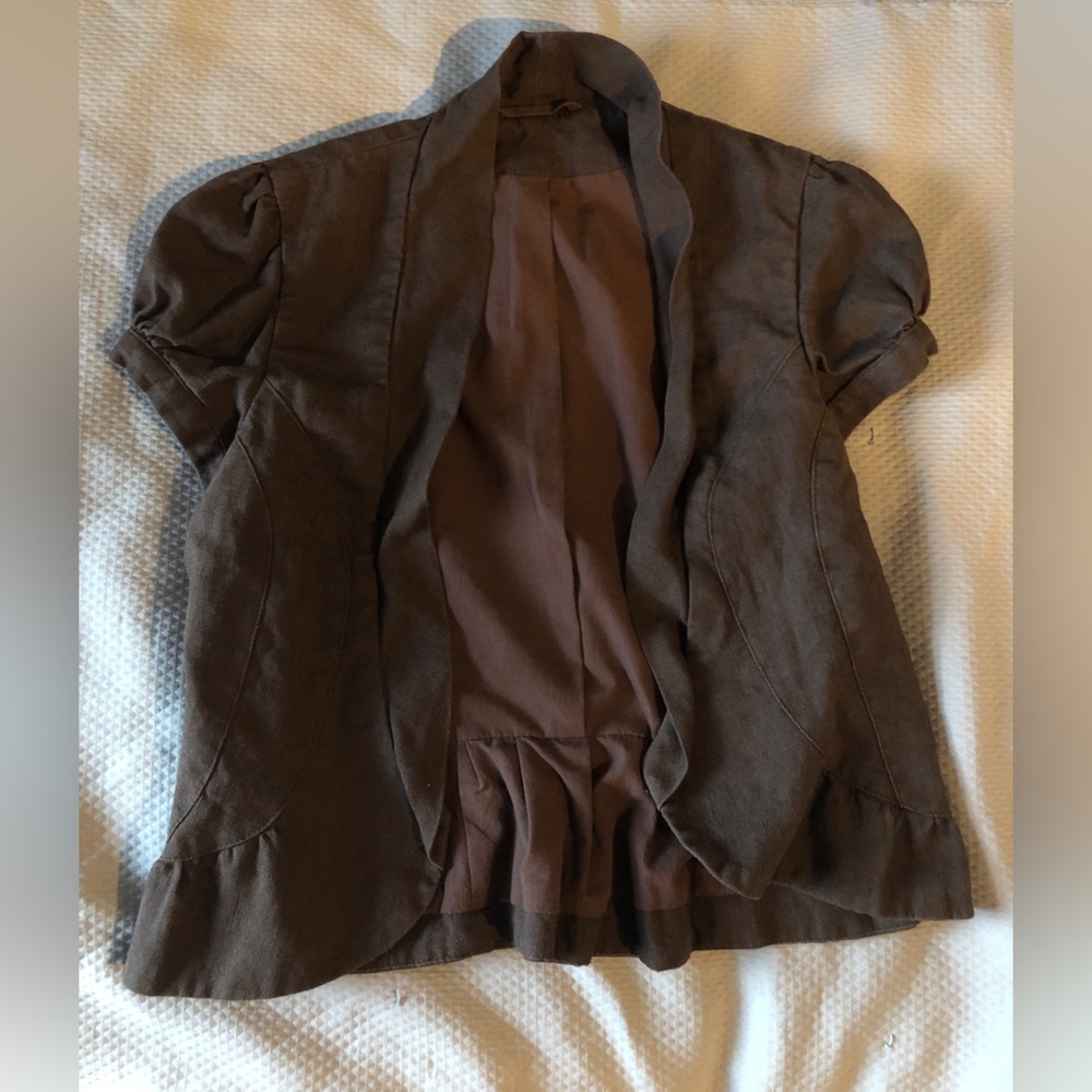 Topshop Brown Blouse